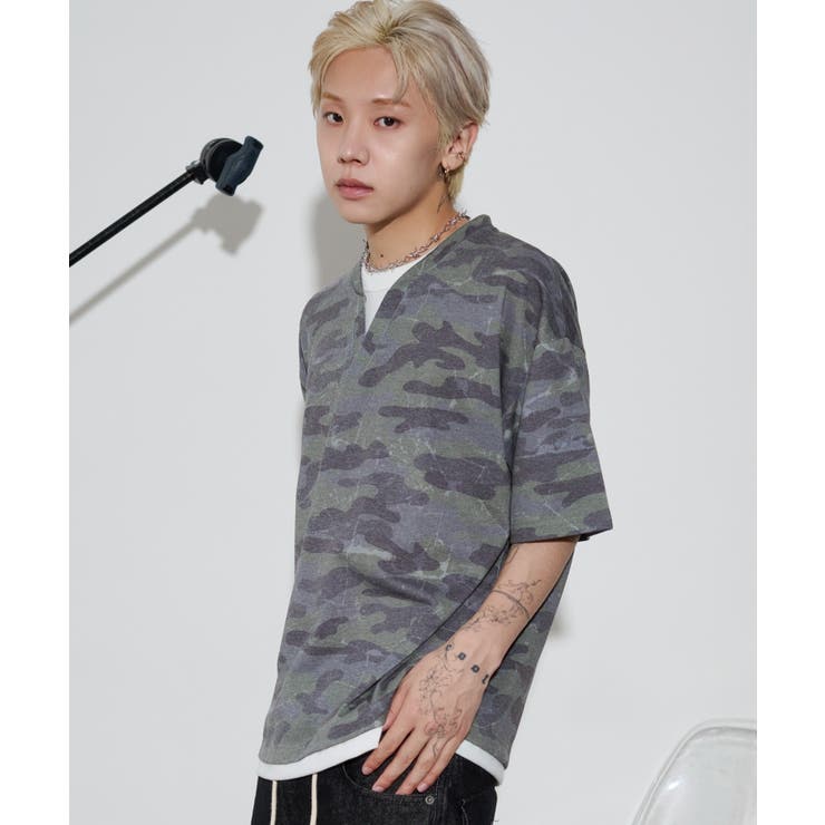 キーネックフェイクレイヤードT(SS) | WEGO【MEN】 | 詳細画像26 