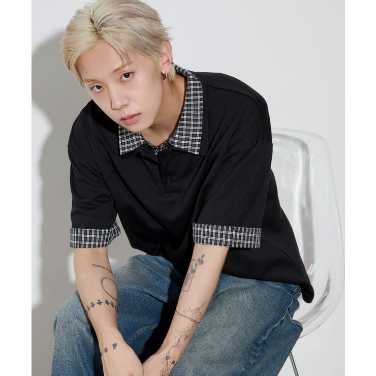 ブラック | シャツレイヤードT(SS) | WEGO【MEN】