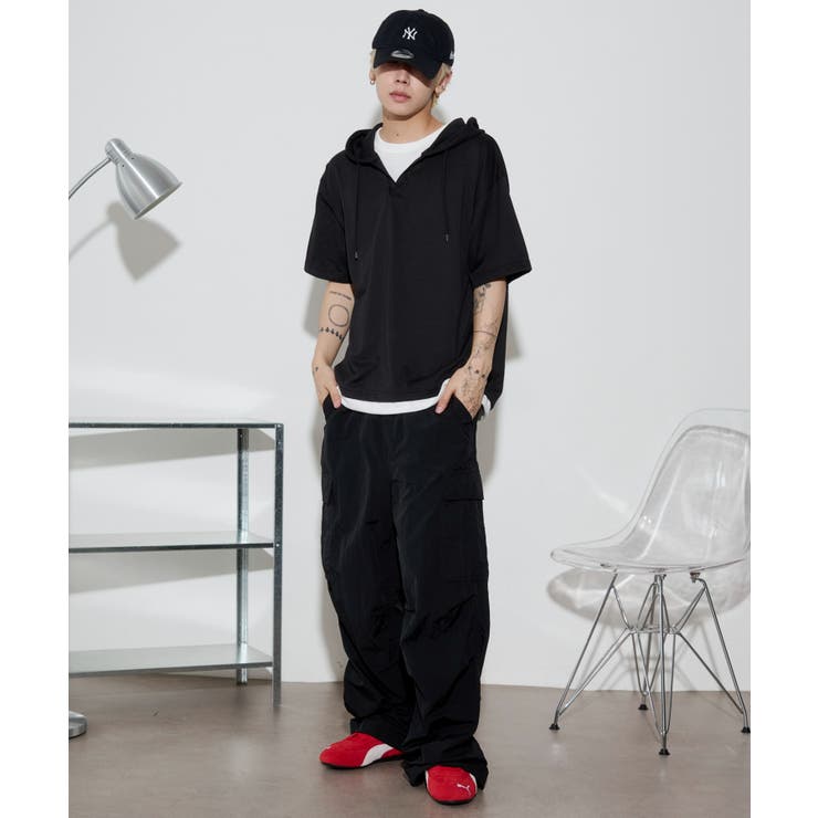 フェイクレイヤードTパーカー | WEGO【MEN】 | 詳細画像4 
