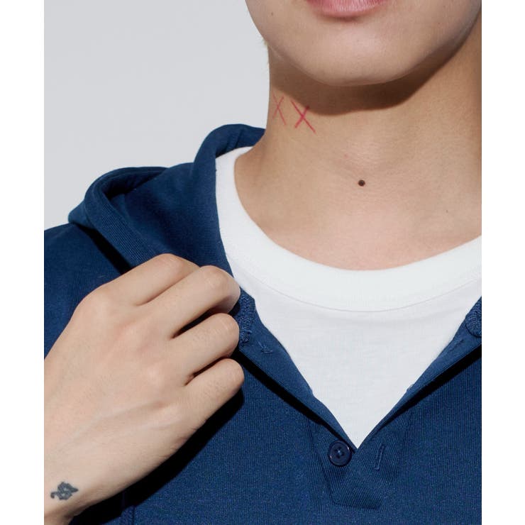 フェイクレイヤードTパーカー | WEGO【MEN】 | 詳細画像5 