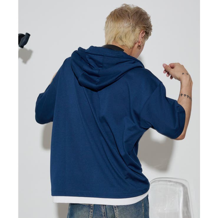 フェイクレイヤードTパーカー | WEGO【MEN】 | 詳細画像11 