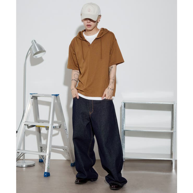 フェイクレイヤードTパーカー | WEGO【MEN】 | 詳細画像17 