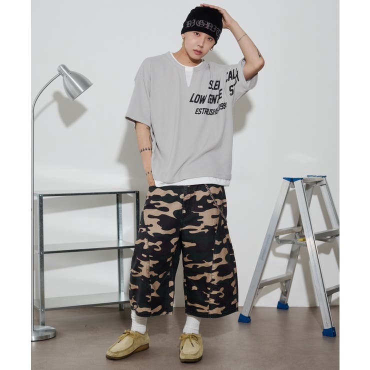 キーネックフェイクレイヤードグラフィックT(SS) | WEGO【MEN】 | 詳細画像2 