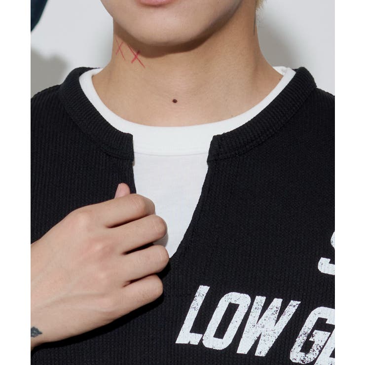 キーネックフェイクレイヤードグラフィックT(SS) | WEGO【MEN】 | 詳細画像4 