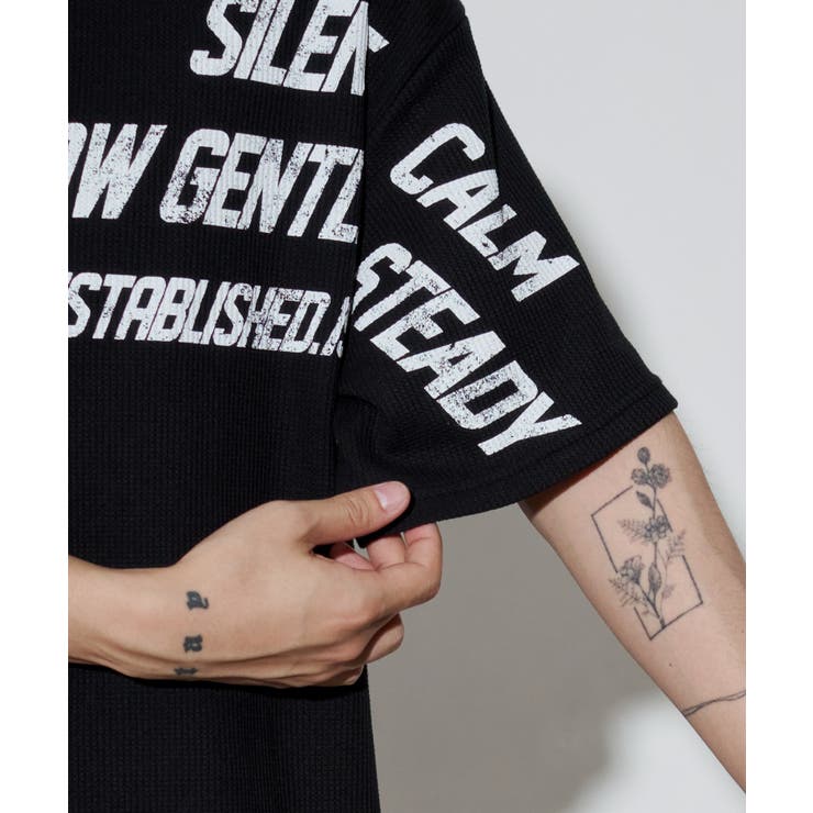 キーネックフェイクレイヤードグラフィックT(SS) | WEGO【MEN】 | 詳細画像5 