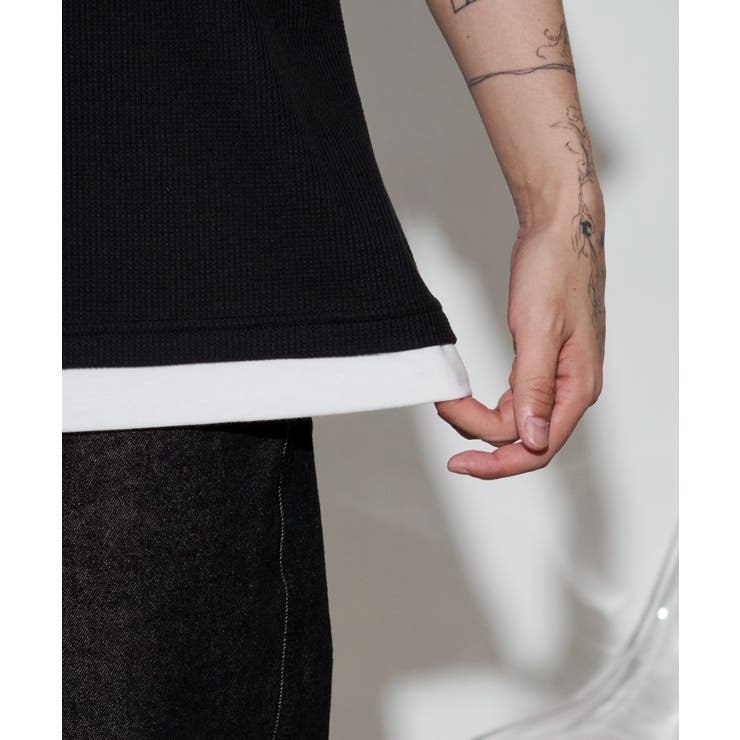 キーネックフェイクレイヤードグラフィックT(SS) | WEGO【MEN】 | 詳細画像6 
