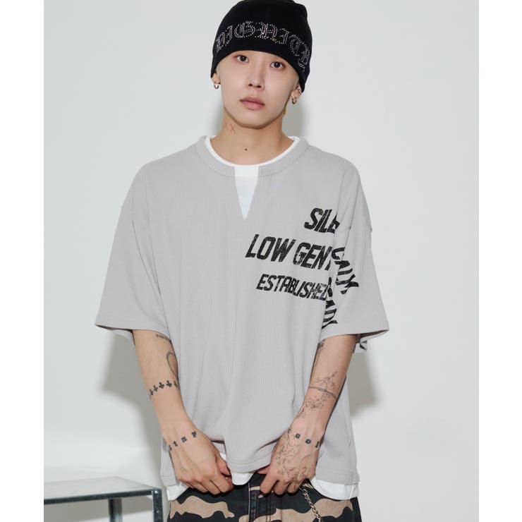 キーネックフェイクレイヤードグラフィックT(SS) | WEGO【MEN】 | 詳細画像11 