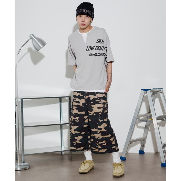 キーネックフェイクレイヤードグラフィックT(SS) | WEGO【MEN】 | 詳細画像12 