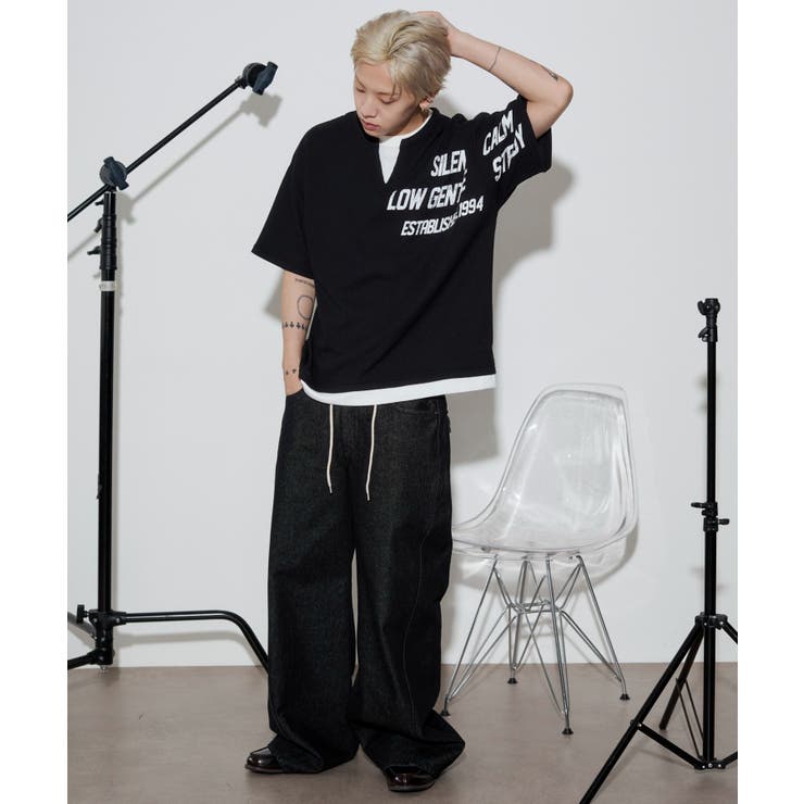 キーネックフェイクレイヤードグラフィックT(SS) | WEGO【MEN】 | 詳細画像18 