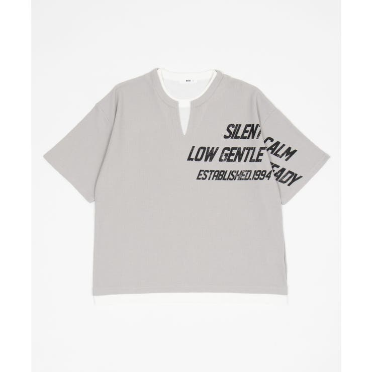 キーネックフェイクレイヤードグラフィックT(SS) | WEGO【MEN】 | 詳細画像19 
