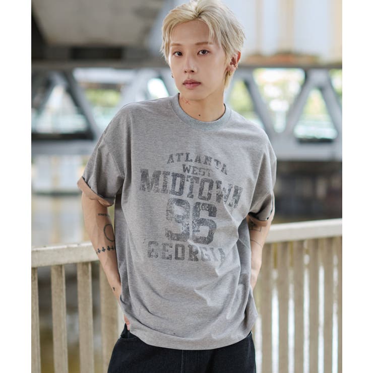 バイカラーロゴT(SS) | WEGO【MEN】 | 詳細画像1 