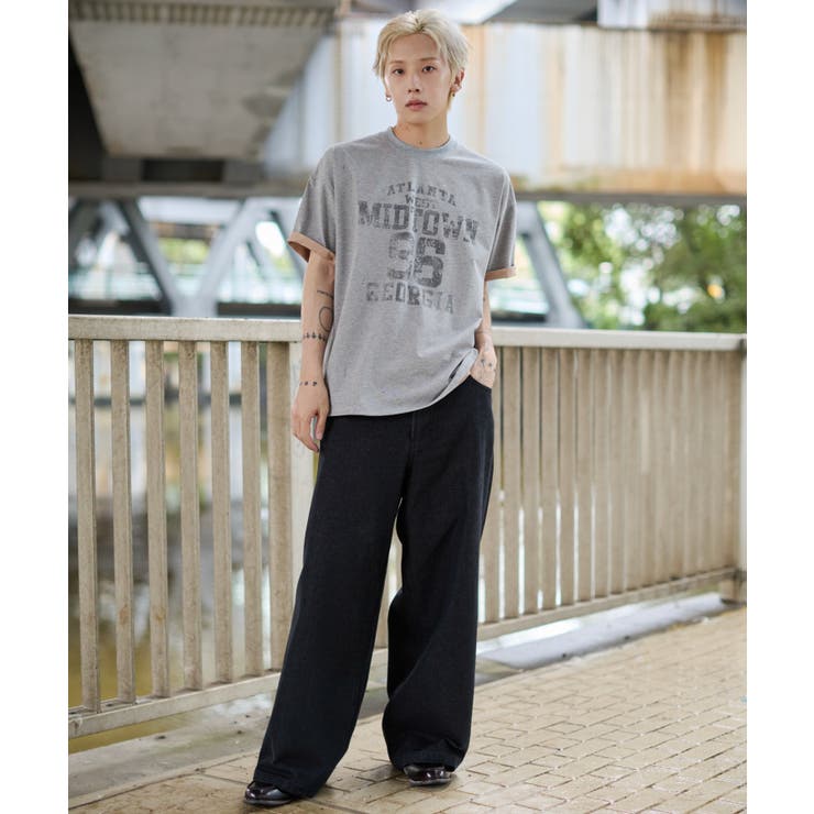 バイカラーロゴT(SS) | WEGO【MEN】 | 詳細画像2 