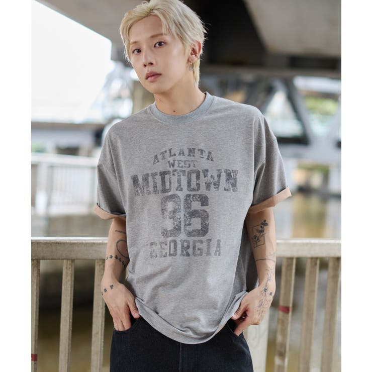 バイカラーロゴT(SS) | WEGO【MEN】 | 詳細画像7 