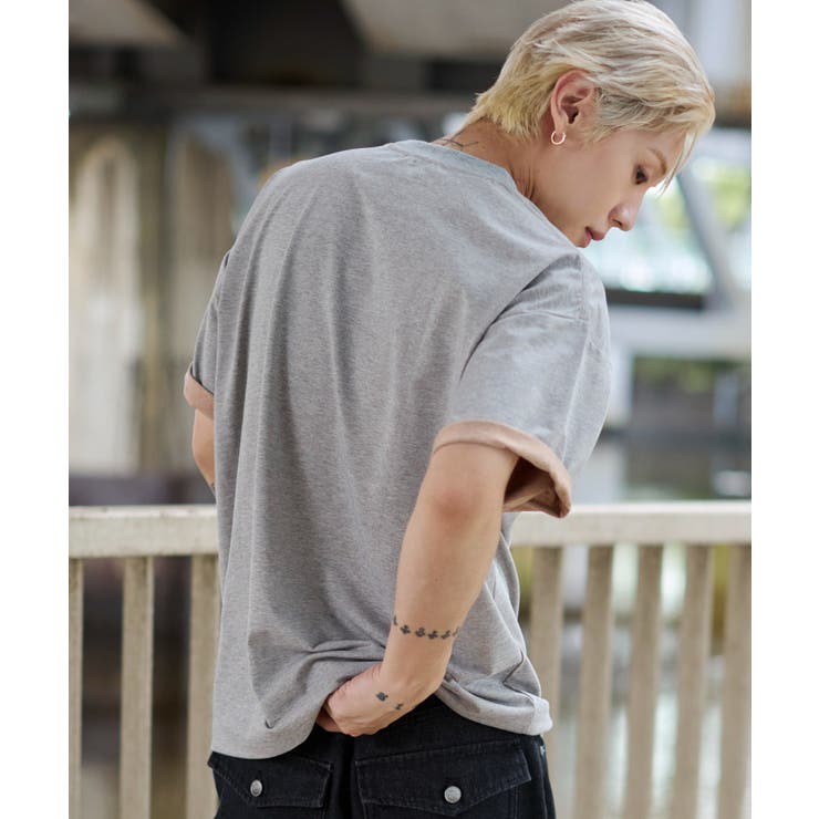 バイカラーロゴT(SS) | WEGO【MEN】 | 詳細画像9 