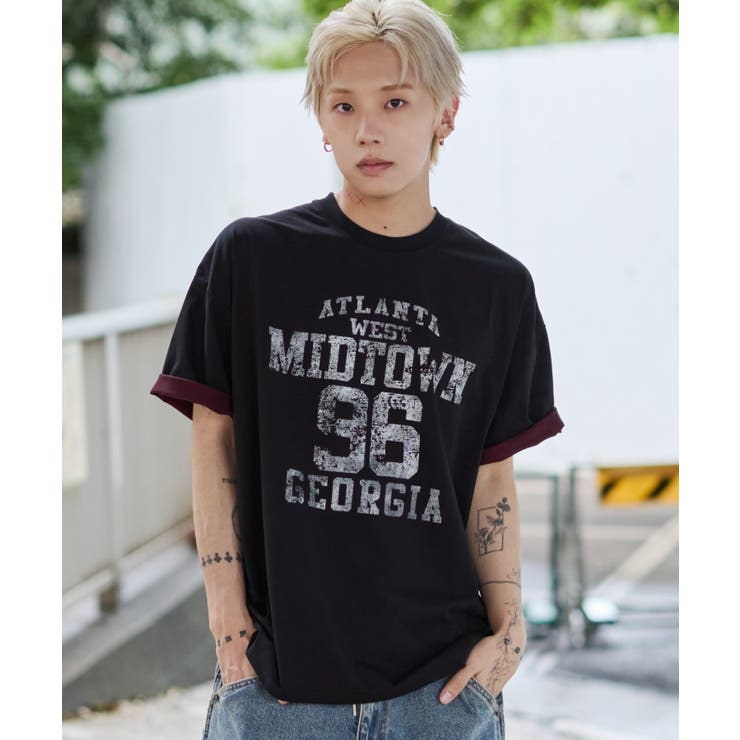 バイカラーロゴT(SS) | WEGO【MEN】 | 詳細画像14 