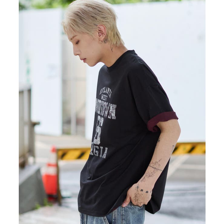 バイカラーロゴT(SS) | WEGO【MEN】 | 詳細画像15 