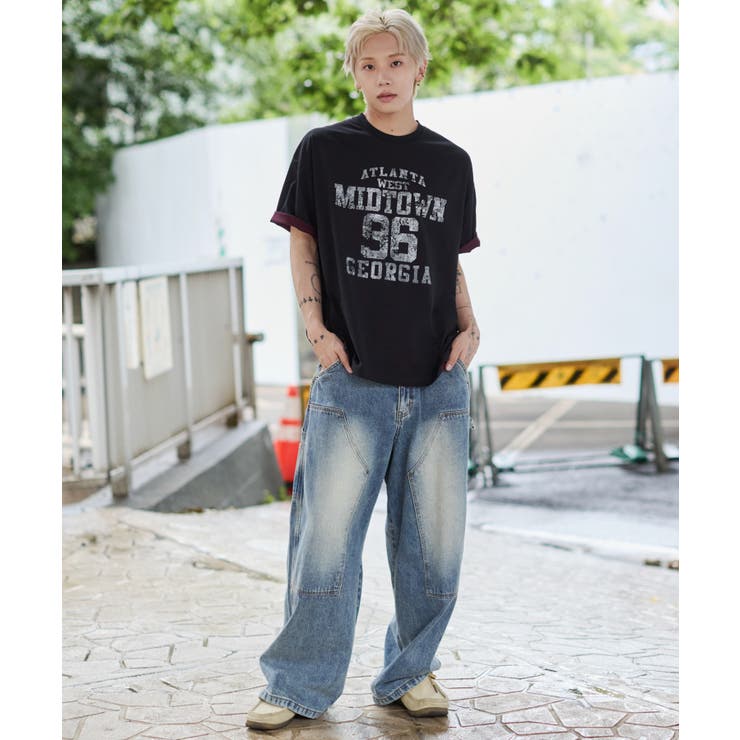 バイカラーロゴT(SS) | WEGO【MEN】 | 詳細画像18 