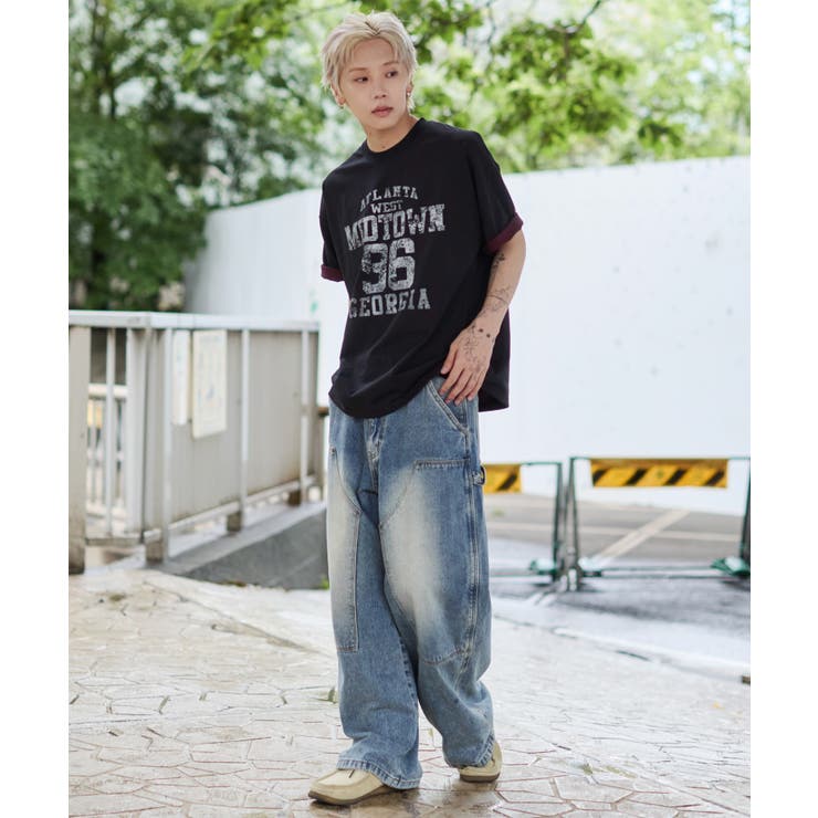 バイカラーロゴT(SS) | WEGO【MEN】 | 詳細画像19 
