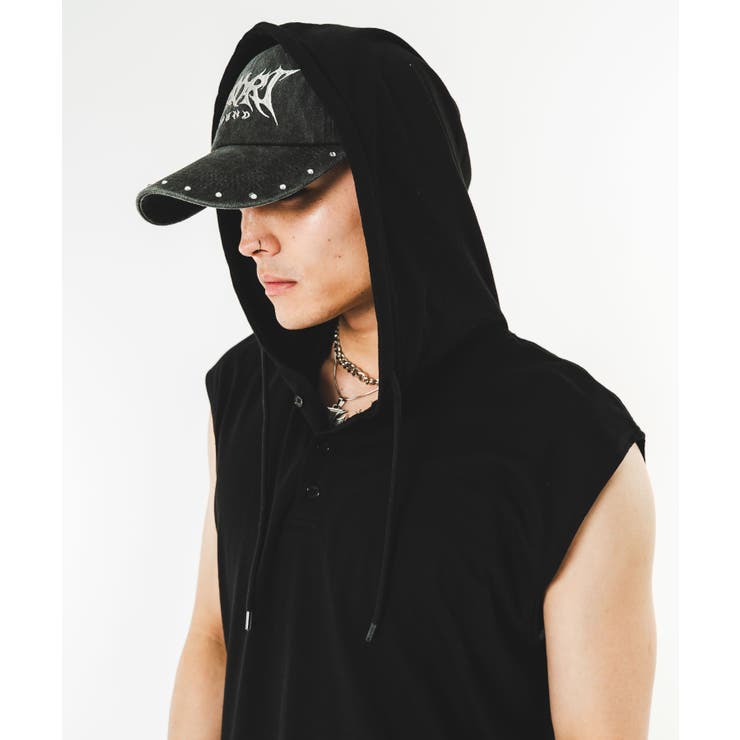 ヘンリーネックノースリーブパーカー | WEGO【MEN】 | 詳細画像5 
