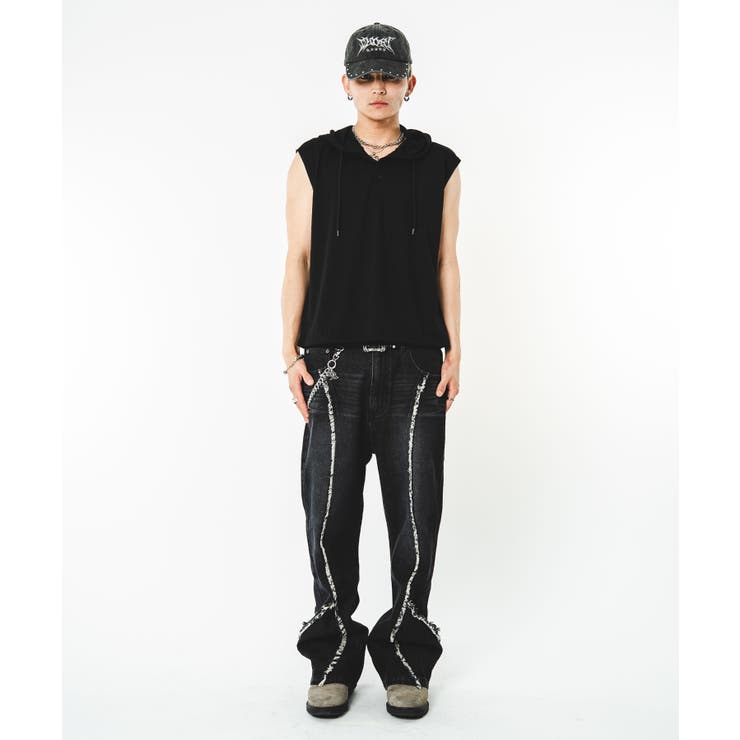 ヘンリーネックノースリーブパーカー | WEGO【MEN】 | 詳細画像18 