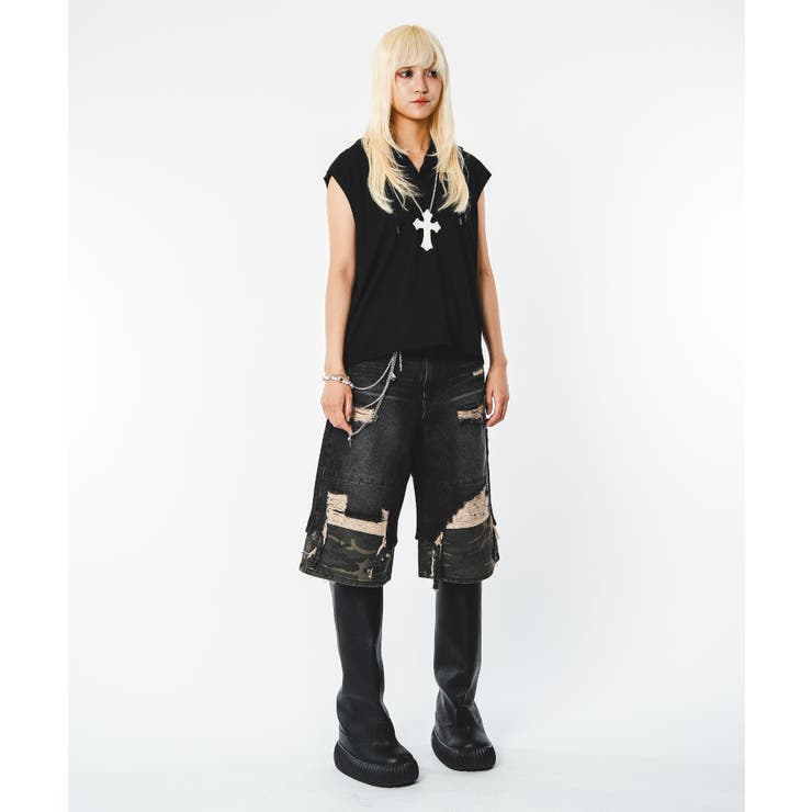 ヘンリーネックノースリーブパーカー | WEGO【MEN】 | 詳細画像25 