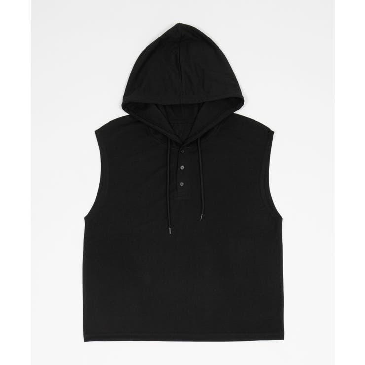 ヘンリーネックノースリーブパーカー | WEGO【MEN】 | 詳細画像26 