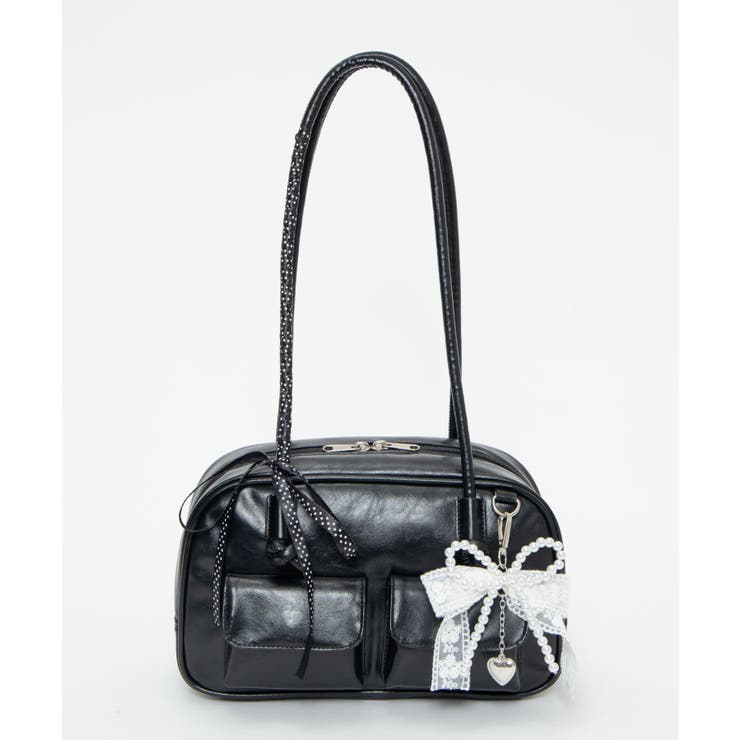 レイヤーリボンチャーム付きボストンバッグ | WEGO【WOMEN】 | 詳細画像23 