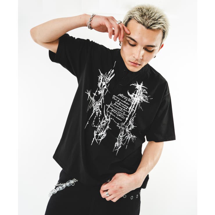 トライバルロゴヘンリーネックT(SS) | WEGO【MEN】 | 詳細画像19 