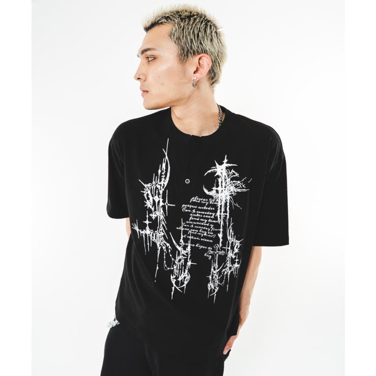 トライバルロゴヘンリーネックT(SS) | WEGO【MEN】 | 詳細画像21 
