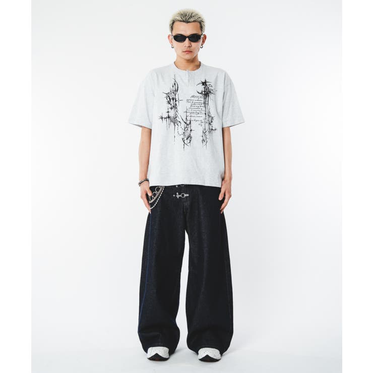 トライバルロゴヘンリーネックT(SS) | WEGO【MEN】 | 詳細画像27 