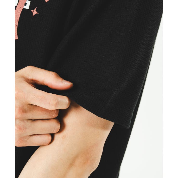 ワッフルクロスロゴヘンリーネックT(SS) | WEGO【MEN】 | 詳細画像7 