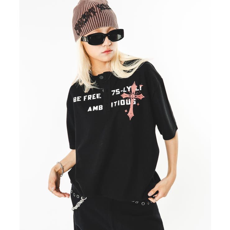 ワッフルクロスロゴヘンリーネックT(SS) | WEGO【MEN】 | 詳細画像28 
