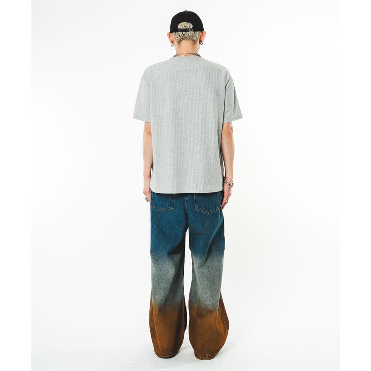 ワッフルクロスロゴヘンリーネックT(SS) | WEGO【MEN】 | 詳細画像34 