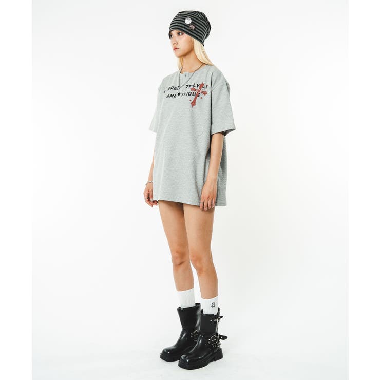 ワッフルクロスロゴヘンリーネックT(SS) | WEGO【MEN】 | 詳細画像37 