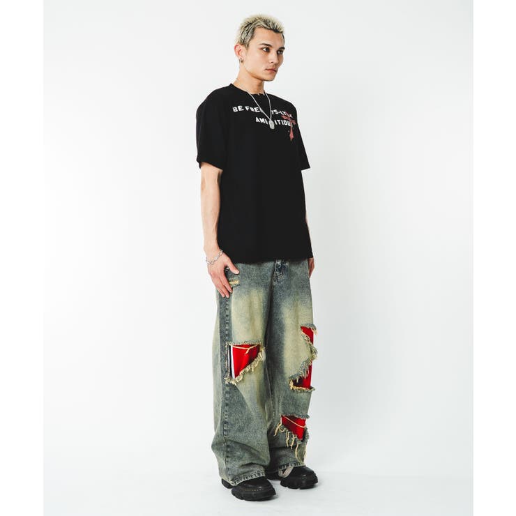ワッフルクロスロゴヘンリーネックT(SS) | WEGO【MEN】 | 詳細画像43 
