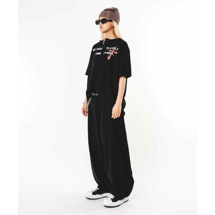 ワッフルクロスロゴヘンリーネックT(SS) | WEGO【MEN】 | 詳細画像45 