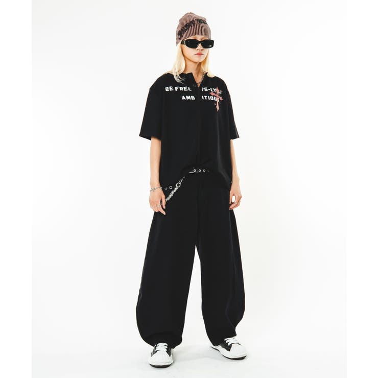 ワッフルクロスロゴヘンリーネックT(SS) | WEGO【MEN】 | 詳細画像47 