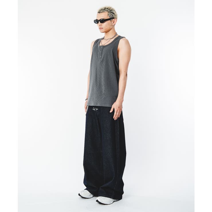 アイレットヘンリーネックタンクトップ | WEGO【MEN】 | 詳細画像35 