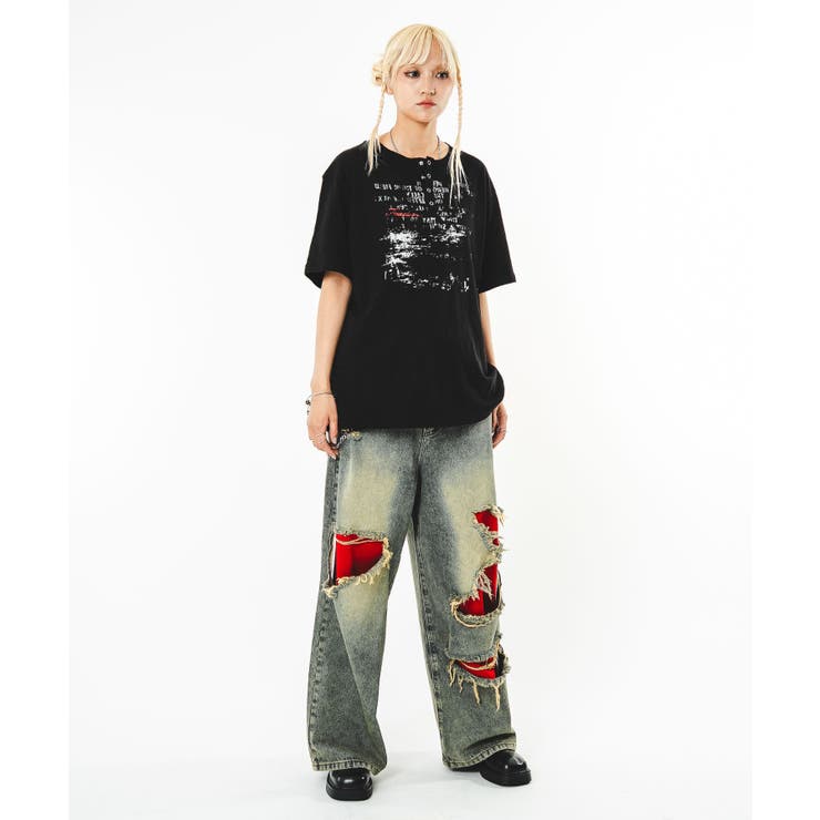 アイレットスラブヘンリーネックT(SS) | WEGO【MEN】 | 詳細画像45 