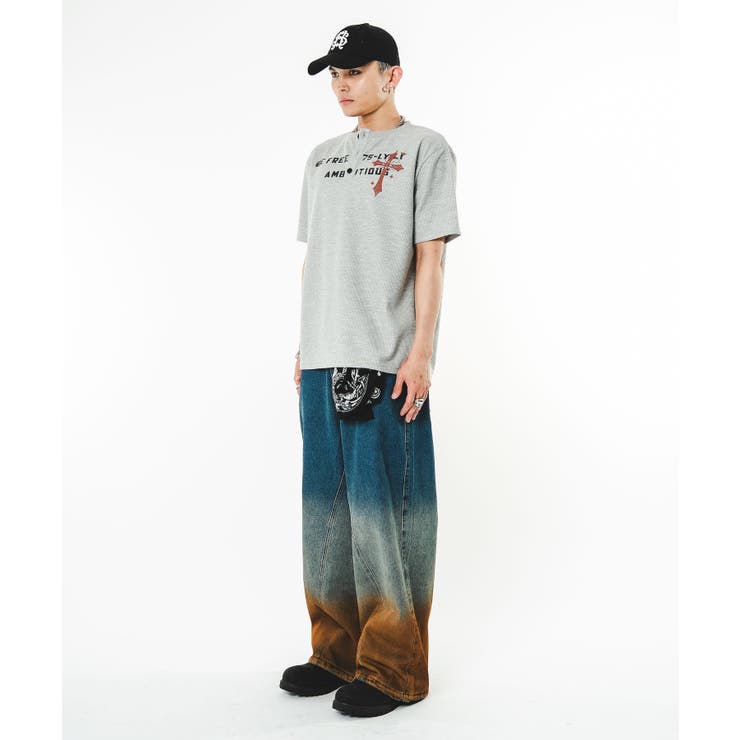 ブリーチグラデーションデニムパンツ | WEGO【MEN】 | 詳細画像23 