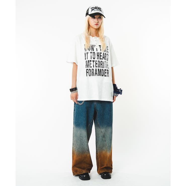 ブリーチグラデーションデニムパンツ | WEGO【MEN】 | 詳細画像29 