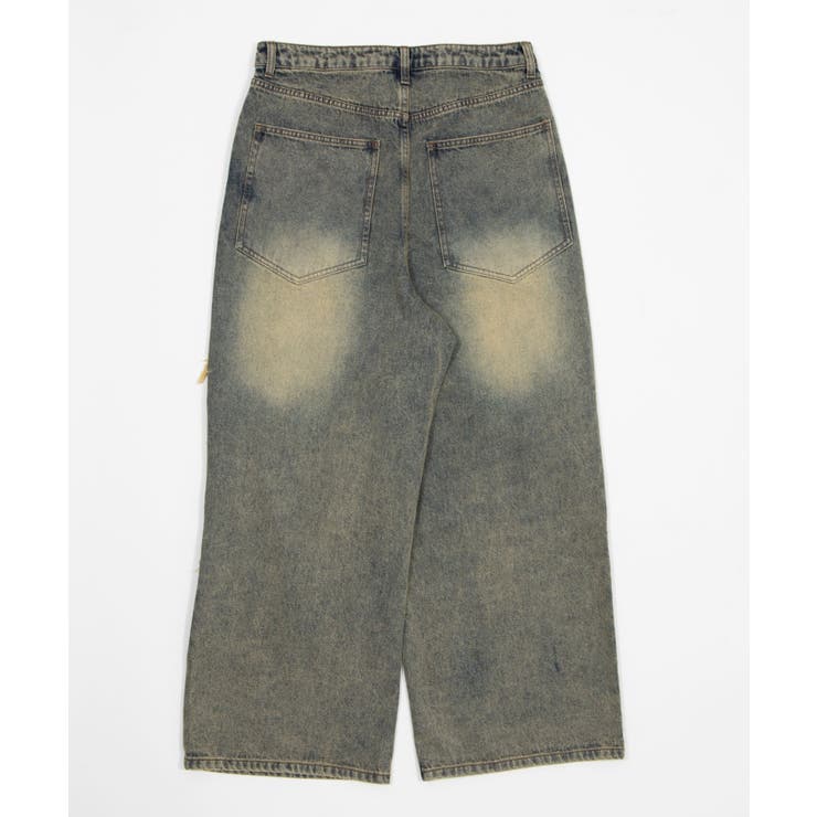 ジャージレイヤードダメージデニムパンツ | WEGO【MEN】 | 詳細画像32 