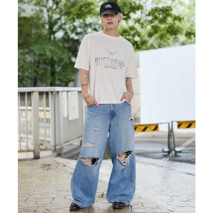 ステンシルロゴグラフィックT(SS) | WEGO【MEN】 | 詳細画像2 