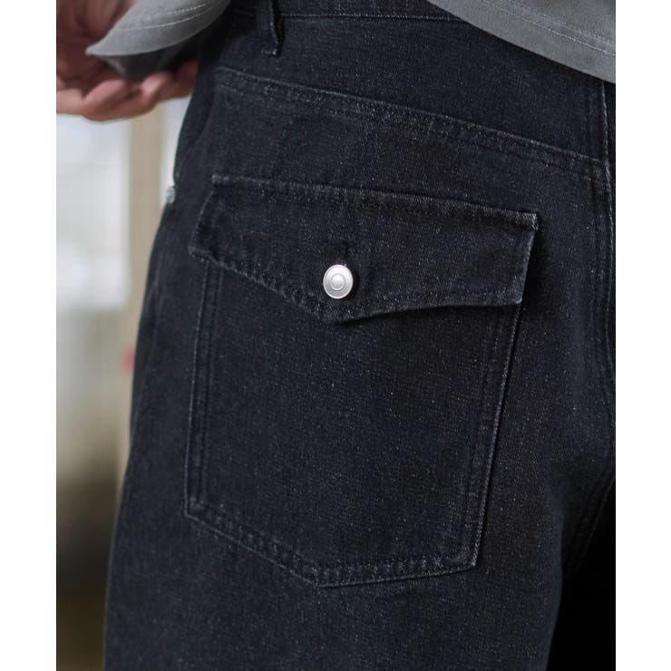 リベットチャームバギーデニムパンツ | WEGO【MEN】 | 詳細画像5 