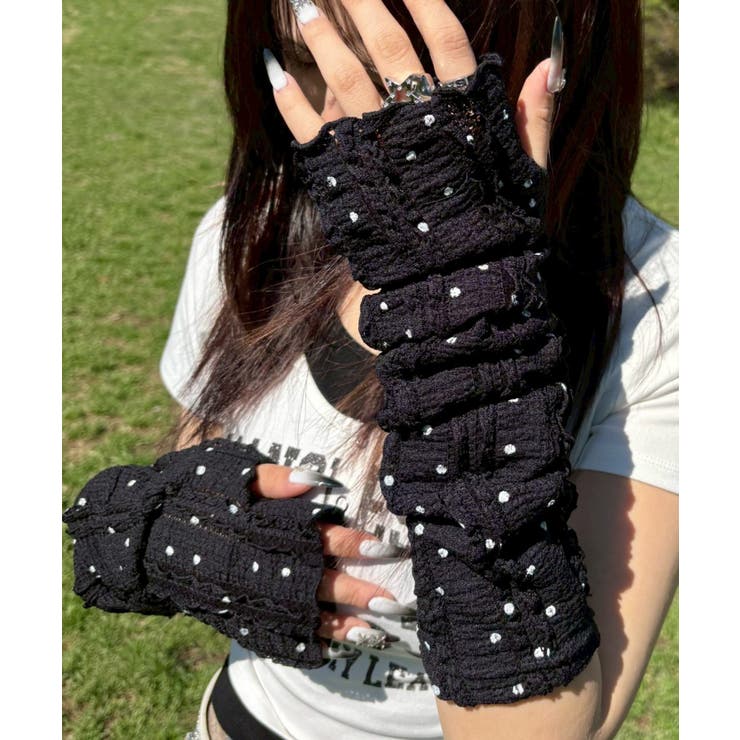 UV加工フリルドットアームカバー | WEGO【WOMEN】 | 詳細画像3 