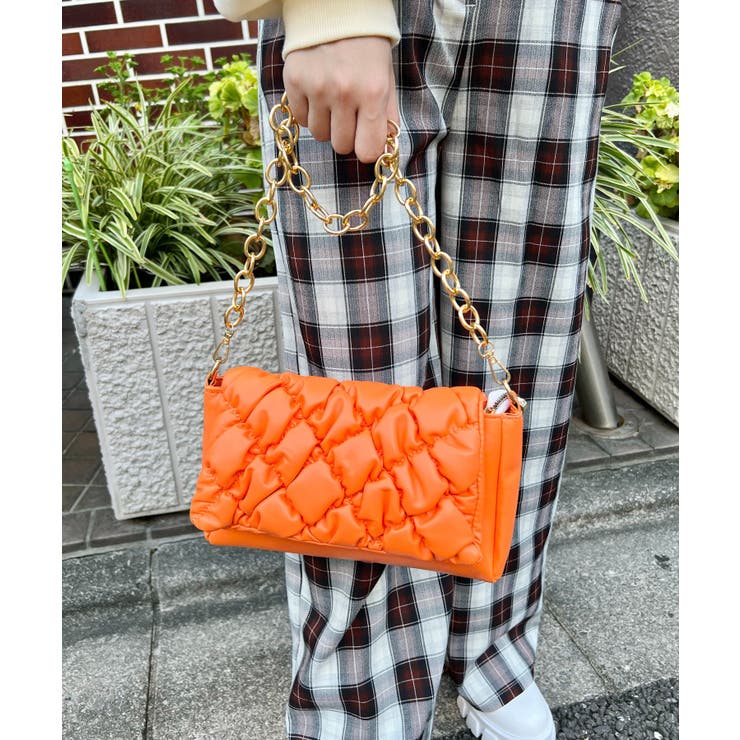 フェイクレザーポップコーンキルトバッグ 韓国 韓国ファッション | WEGO【WOMEN】 | 詳細画像9 