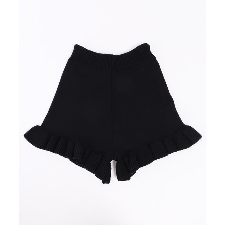 フリルニットショートパンツ 韓国 韓国ファッション[品番