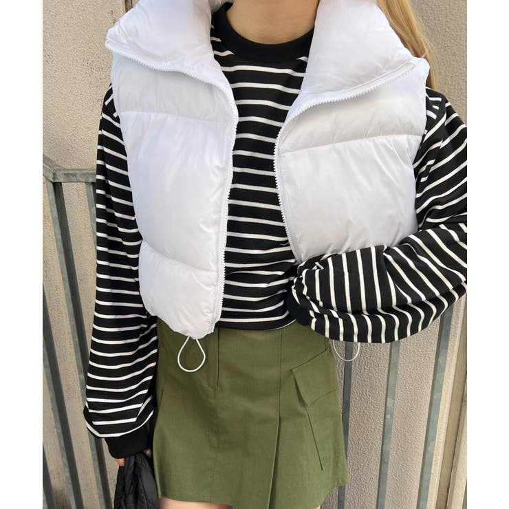 WC】コンパクトダウンライクベスト 韓国 韓国ファッション[品番