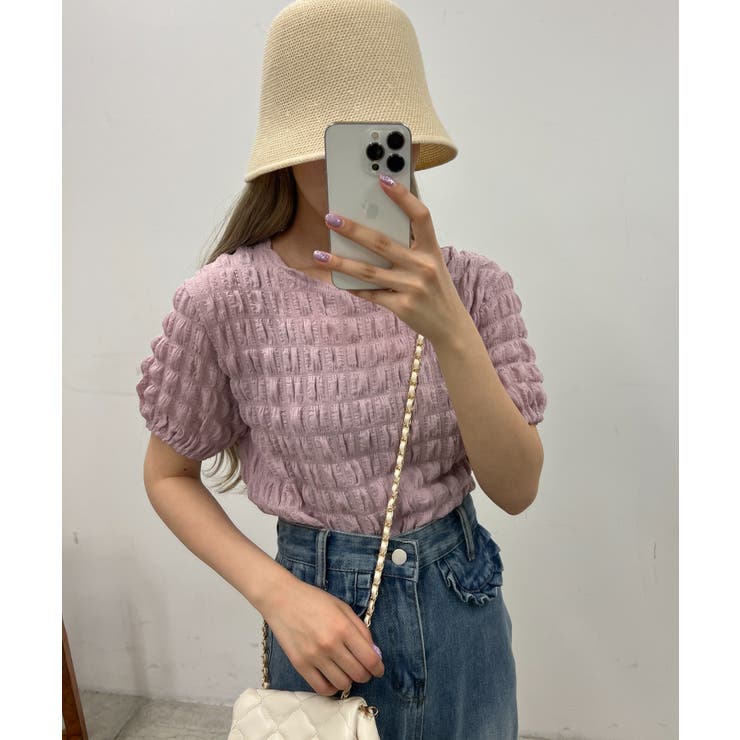 bubbles スクールガーリーリボントップス ピンクF Bubbles（ミニ