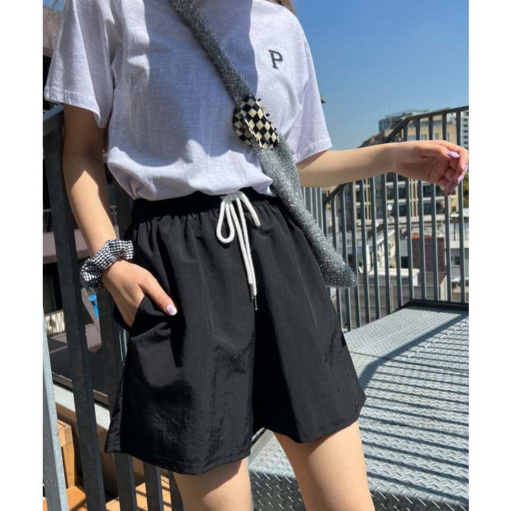 ナイロンショートパンツ 韓国 韓国ファッション[品番